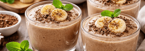 Шоколадно-банановий десерт