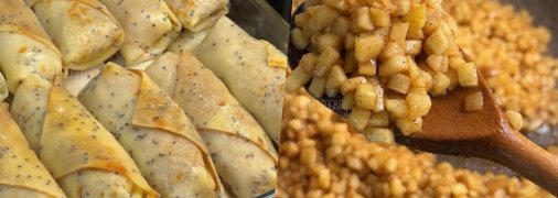 Налисники з яблуками