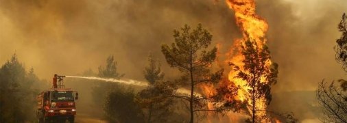 Постапокалиптические пейзажи: огонь бушует на популярных курортах Турции, туристов эвакуируют (фото)