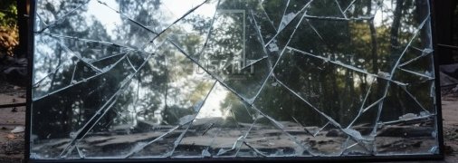 Розбите дзеркало може бути символом чогось нового