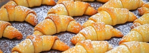 Вкусные, рассыпчатые рогалики