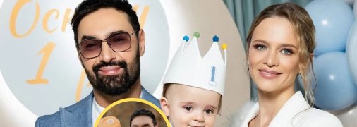 Віталій Козловський з дружиною Юлією та сином Оскаром