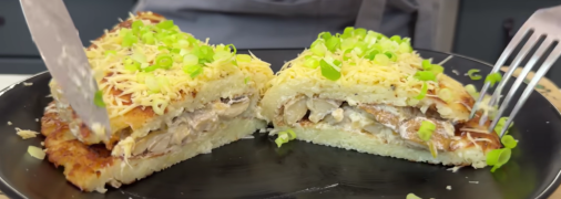 Дерун з грибною начинкою