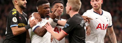 Ман Сити проиграл Тоттенхэму, дважды пропустив после удаления Зинченко