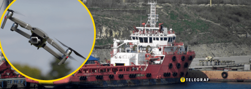 Українські дрони уразили російський корабель в Криму: що відомо про "Федора Урюпіна" (фото)