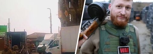 Місце зйомок і пропагандист Семен Пєгов