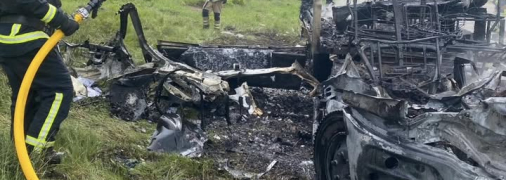 Від машини майже нічого не залишилось