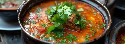 Суп харчо – это невероятно вкусное традиционное грузинское блюдо (изображение создано с помощью ИИ)