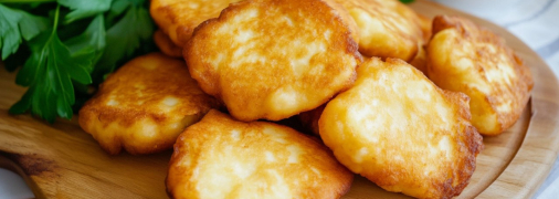 Такі сирники чудово поєднуються з солоними соусами (зображення створено за допомогою ШІ)