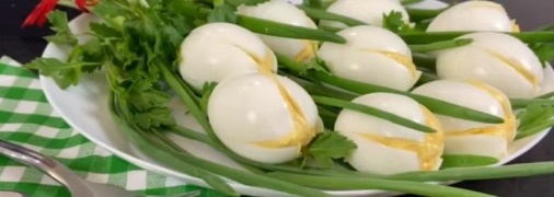 Необычная закуска “Белые тюльпаны”