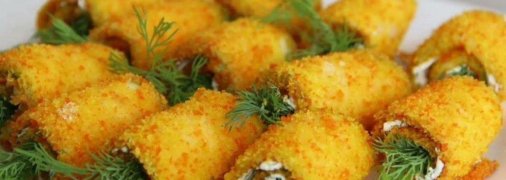 Кабачкові рулетики в клярі