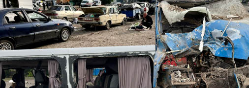 В Запорожье россияне обстреляли колонну с гражданскими