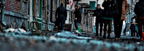 Последствия ночной атаки на Киев 21 марта