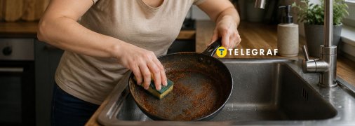 Чистка сковороды от ржавчины