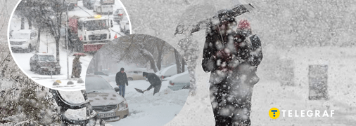 Снегопад в Украине