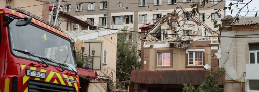 Последствия взрыва в Херсоне