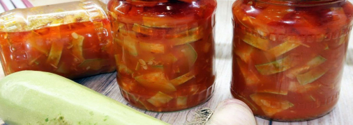 Кабачки в томаті на зиму