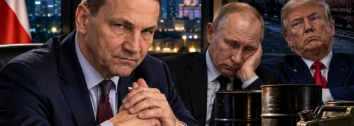 Радослав Сикорский, Владимир Путин и Дональд Трамп