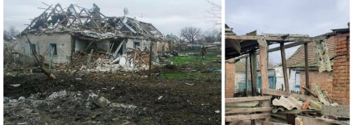 Последствия обстрелов Запорожской области, которые произошли несколько дней назад