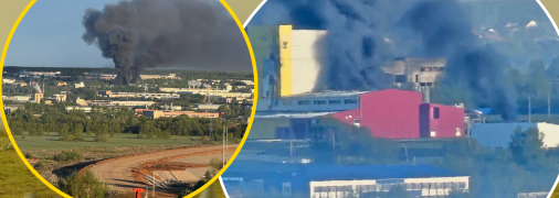 Кілька російських заводів охоплені полум'ям