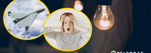 Беспилотник, девушка и лампочка