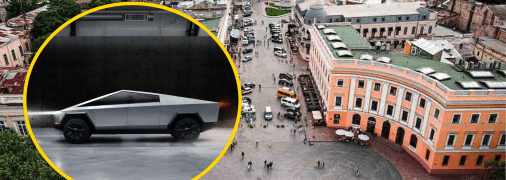 В Одессе заметили Tesla Cybertruck