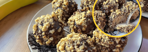 Домашние конфеты из банана и орехов