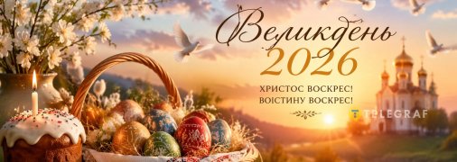 Листівка до Великодня 2026