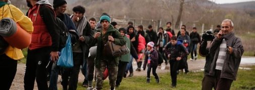 Мигранты на границе Беларусь с Польшей