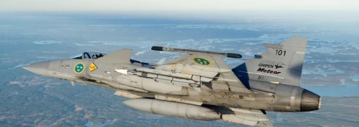 Шведский JAS-39 Gripen с ракетами MBDA Meteor