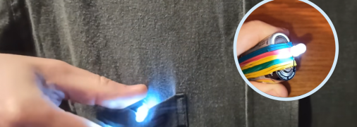 Такий пристрій можна використовувати і як кишеньковий ліхтарик