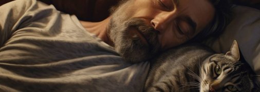 Більшість пухнастиків люблять спати з господарем