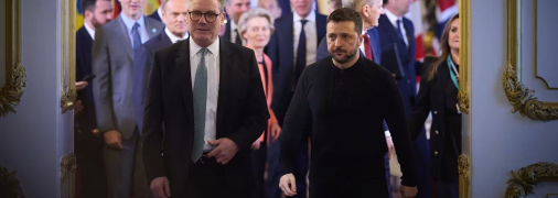 Премьер Британии Кир Стармер и президент Владимир Зеленский