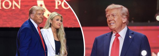 Дональд Трамп весь час обіймав вдову Чарлі Кірка Еріку