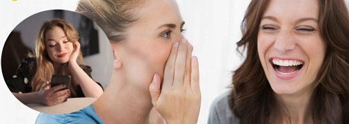 Женщины смеются