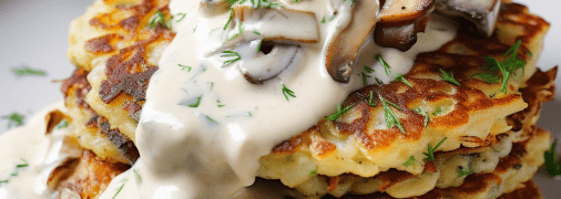 Деруны с грибами – любимое блюдо украинцев