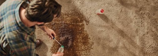 Очистить ковер можно самостоятельно (изображение создано с помощью ИИ)