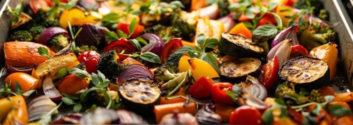 Запеченные овощи – не только вкусные, но и полезные (изображение создано с помощью ИИ)