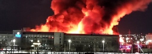 Возгорание, безусловно, было видно за километры