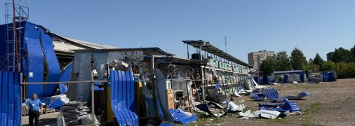 Наслідки ракетної атаки в Прилуках