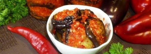 Баклажани в аджиці на зиму