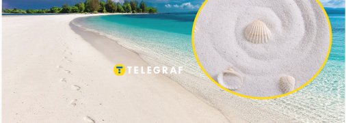 Пляж, де є білий пісок