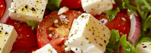 Этот салат очень легкий и вкусный (изображение создано с помощью ИИ).