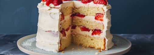 Этот клубничный торт станет украшением вашего стола (изображение создано с помощью ИИ)