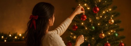 Прикрашання ялинки на Новий 2026 рік