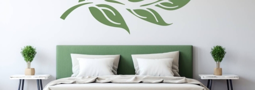 Малюнок рослини над ліжком