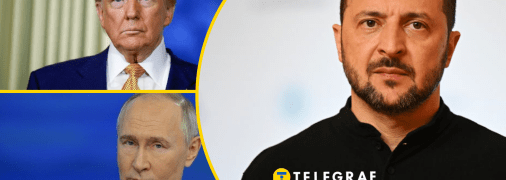 Зеленский, Путин и Трамп