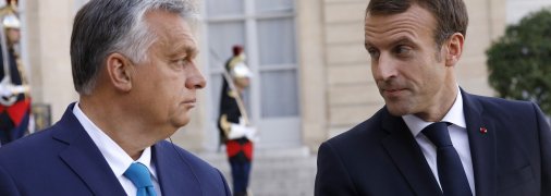 Виктор Орбан и Эммануэль Макрон