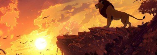 Кадр из фильма "Король Лев" (изображение создано с помощью ИИ)