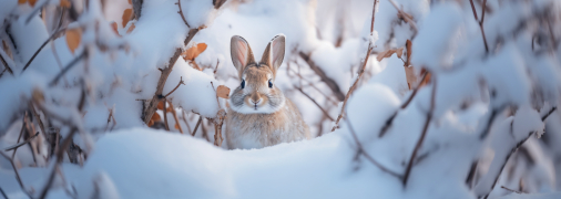 Заєць взимку може завдати непоправної шкоди